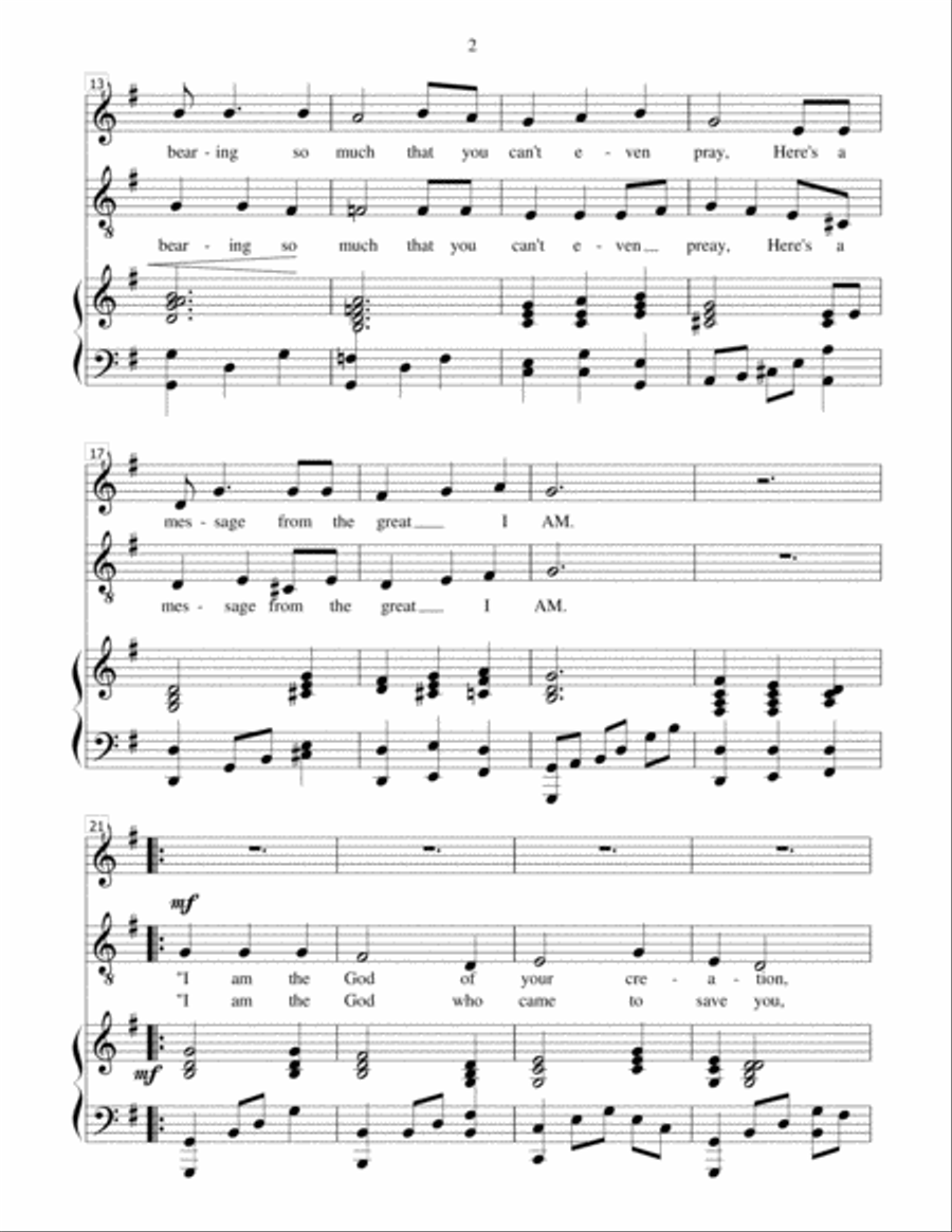 I AM Vocal Duet scores gallery preview page 4