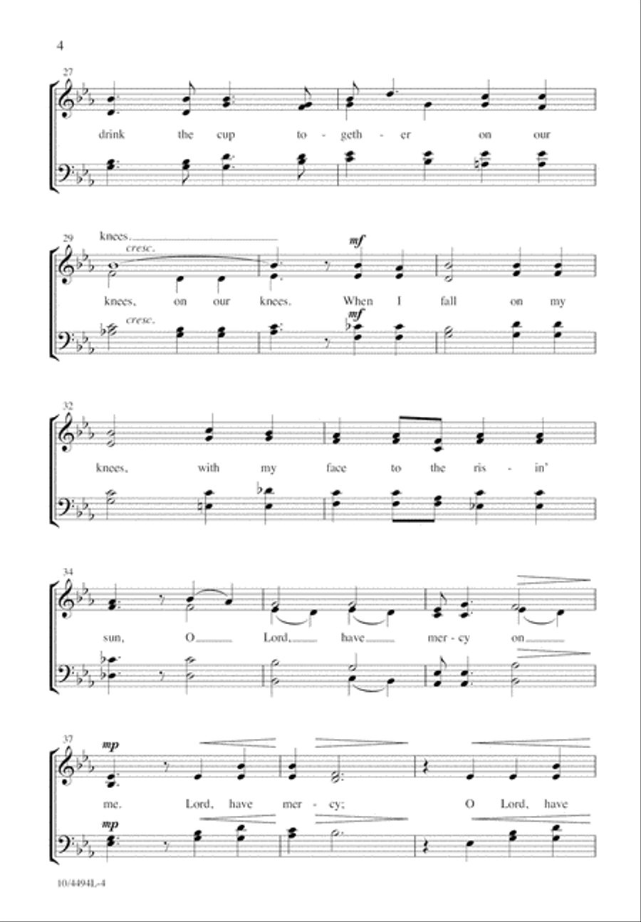 Let Us Break Bread Together 4-Part scores gallery preview page 4