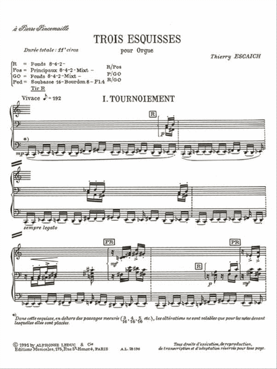 Three Sketches, For Organ Organ Solo scores gallery preview page 2