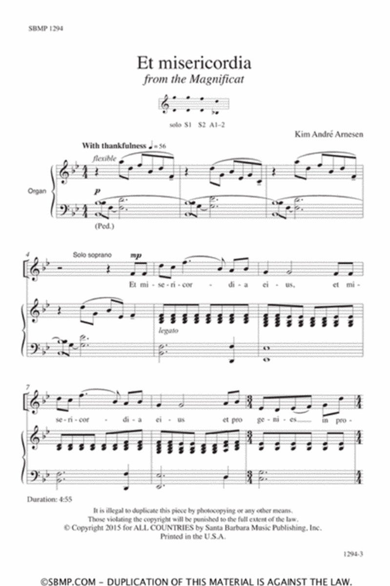 Magnificat SSAA - Score and Parts