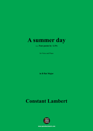 C. Lambert-A summer day,in B flat Major
