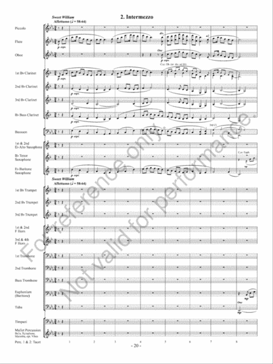 Yorkshire Folk Song Suite Concert Band scores gallery preview page 21