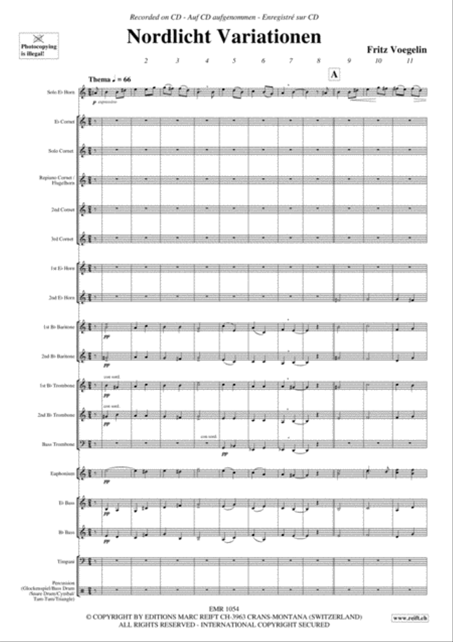 Nordlicht Variationen Brass Band scores gallery preview page 4