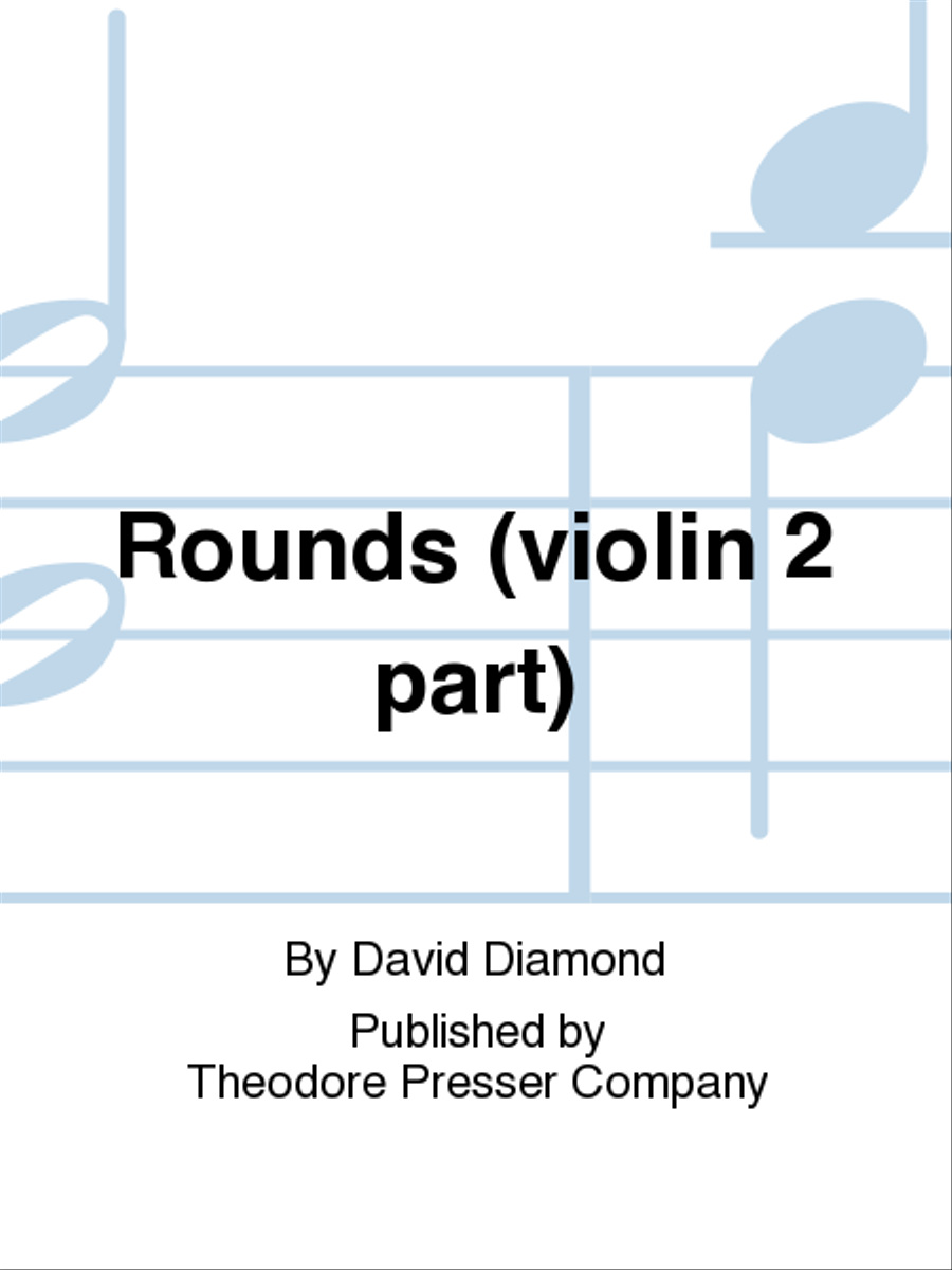 Rounds (violin 2 part) Orchestra scores gallery preview page 1