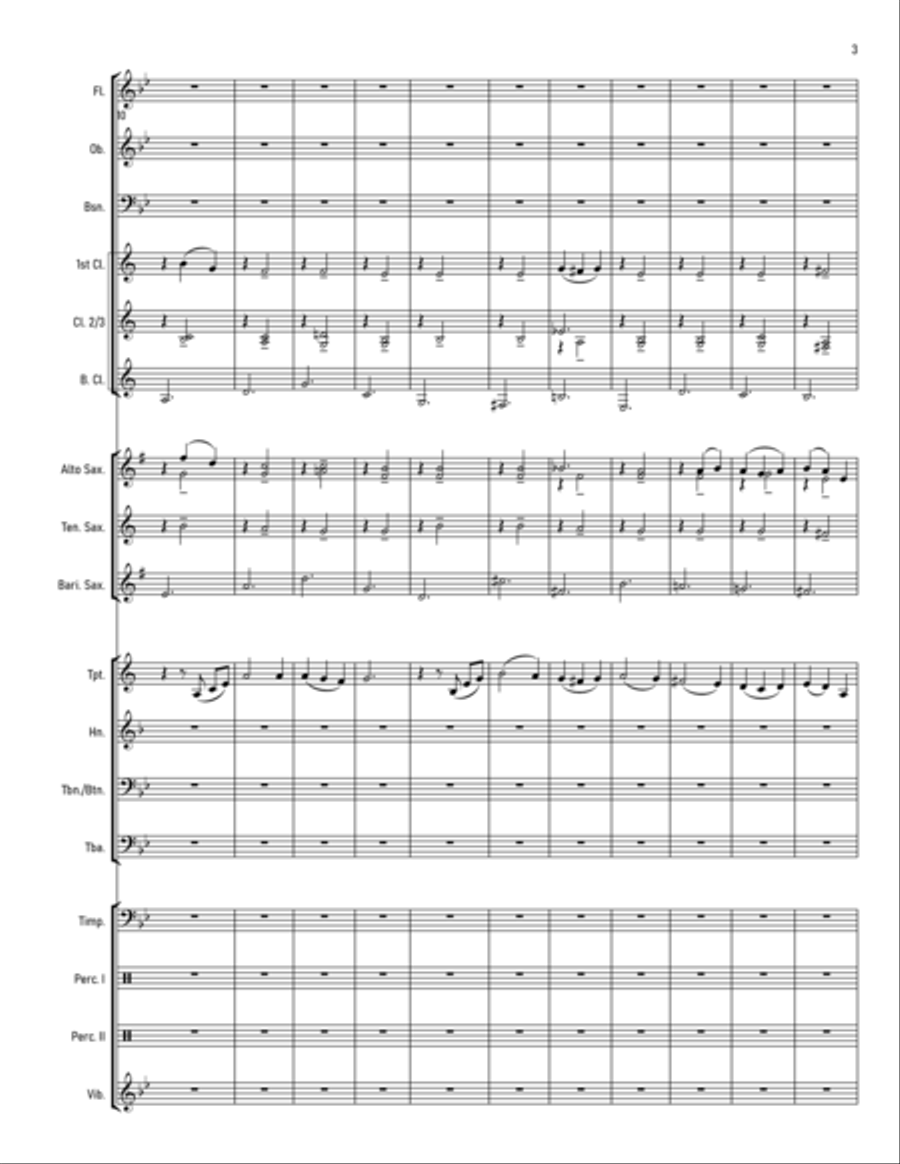 Merry-Go-Round Of Life Concert Band scores gallery preview page 4