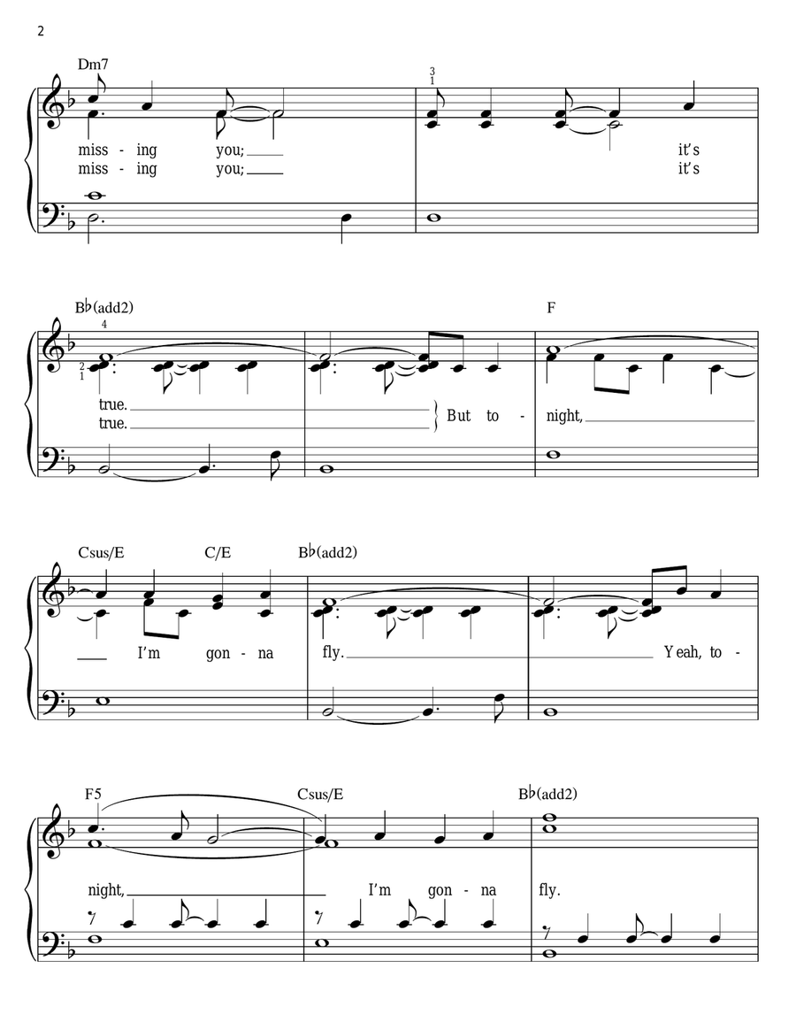 Hello Beautiful Hello Beautiful Easy Piano scores gallery preview page 2
