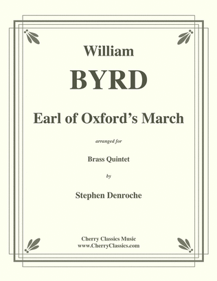 Book cover for Earl of Oxford's March for Brass Quintet