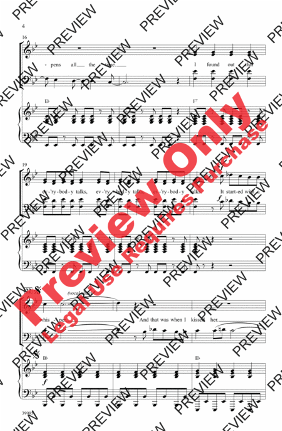 Everybody Talks 4-Part scores gallery preview page 4