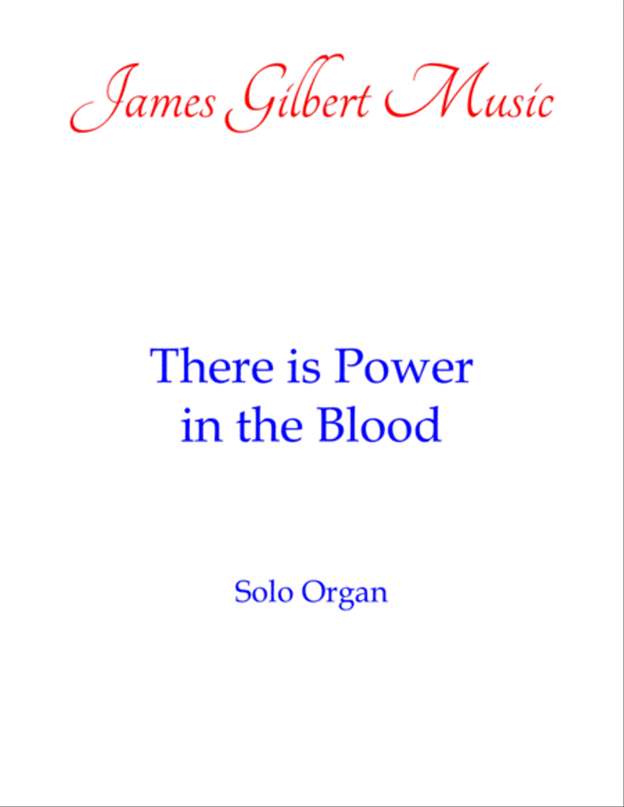 There Is Power In The Blood Organ Solo scores gallery preview page 1