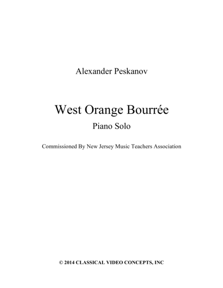 West Orange Bourree image number null