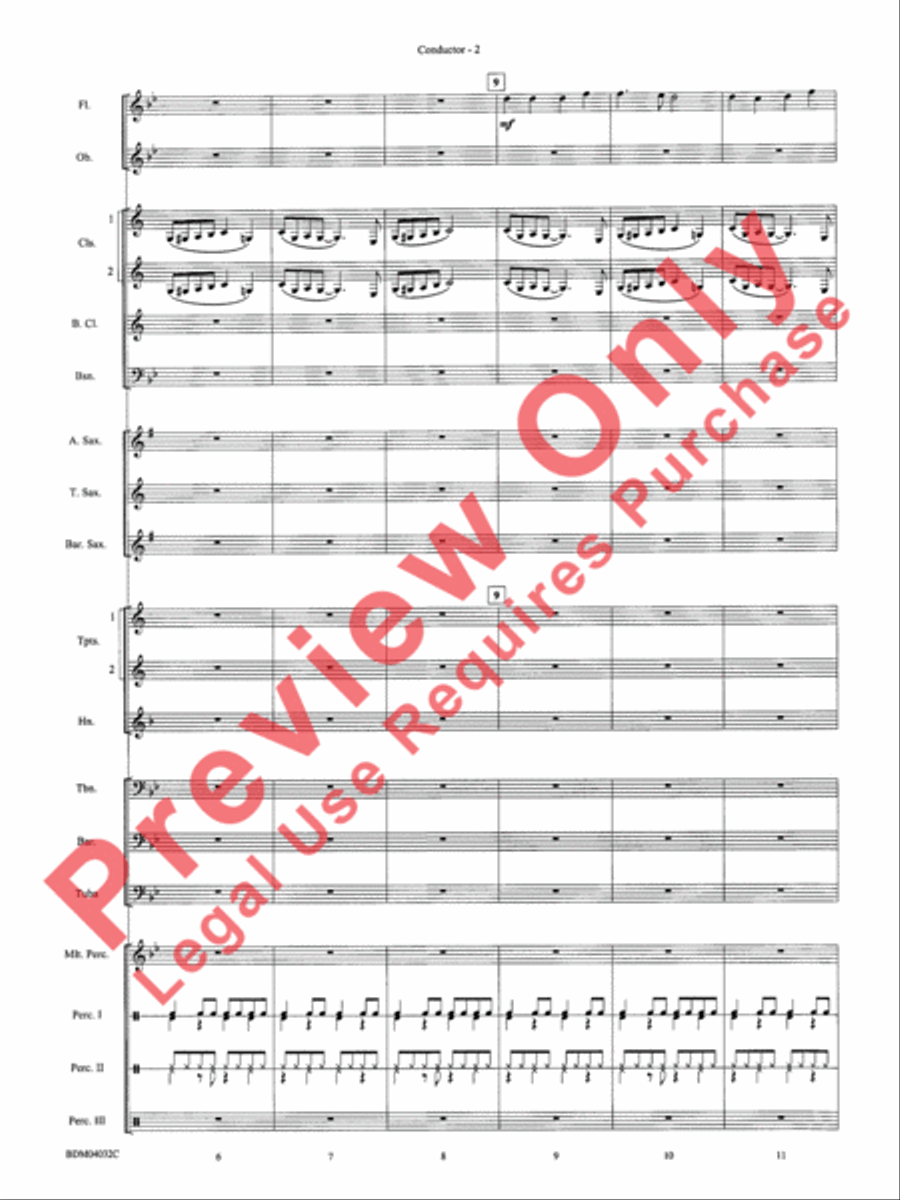 Caribbean Christmas Concert Band scores gallery preview page 4