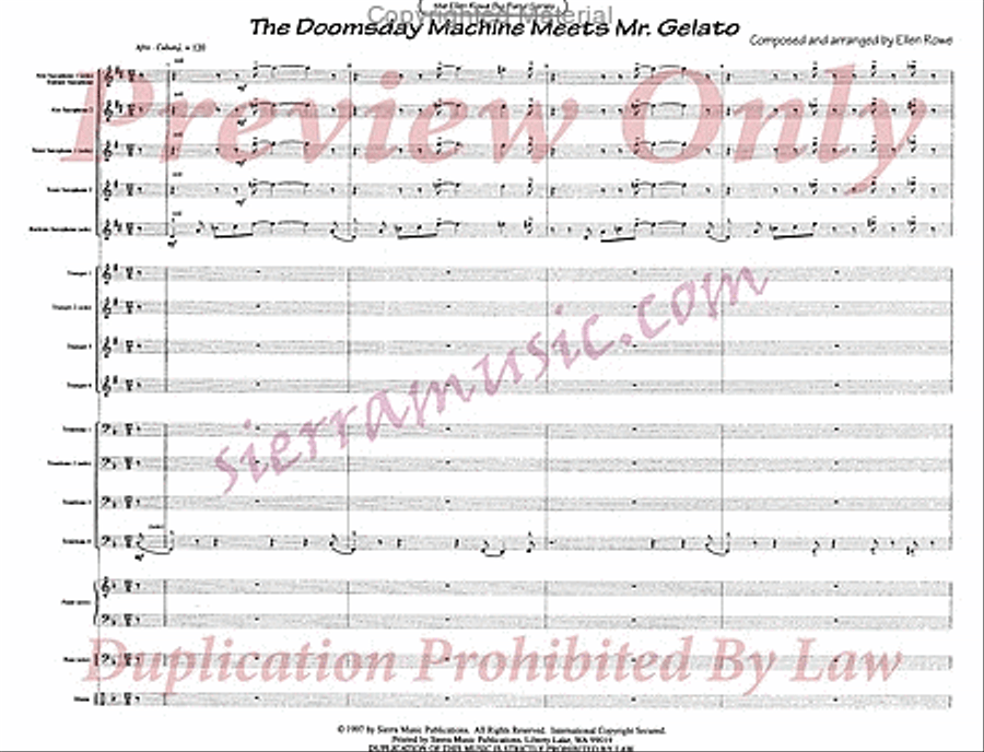 The Doomsday Machine Meets Mr. Gelato Jazz Ensemble scores gallery preview page 2