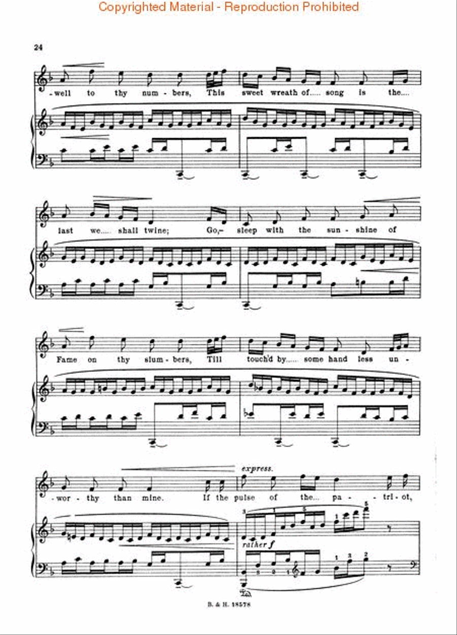 Folksong Arrangements – Volume 4: Moore's Irish Melodies High Voice scores gallery preview page 4