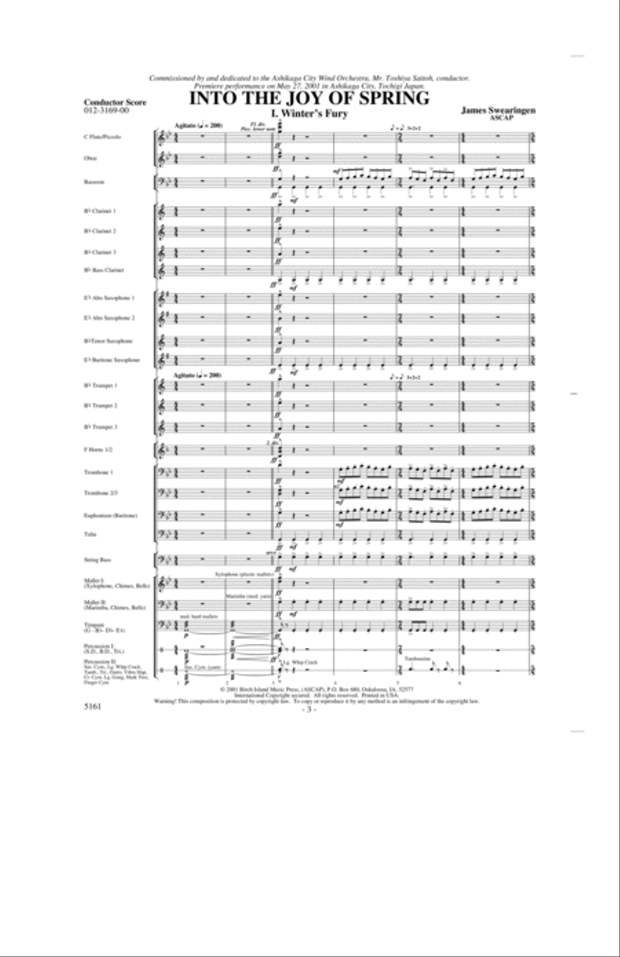 Into the Joy of Spring Concert Band scores gallery preview page 2