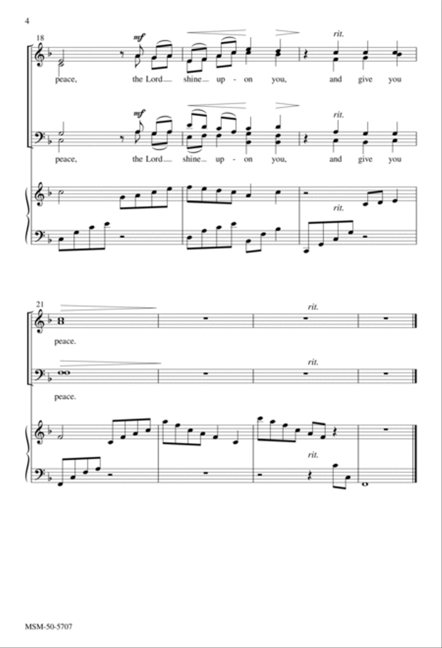 Two Benedictions 4-Part scores gallery preview page 3