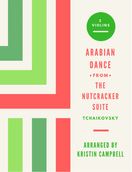 Arabian Dance, from The Nutcracker Suite for 3 violins image number null