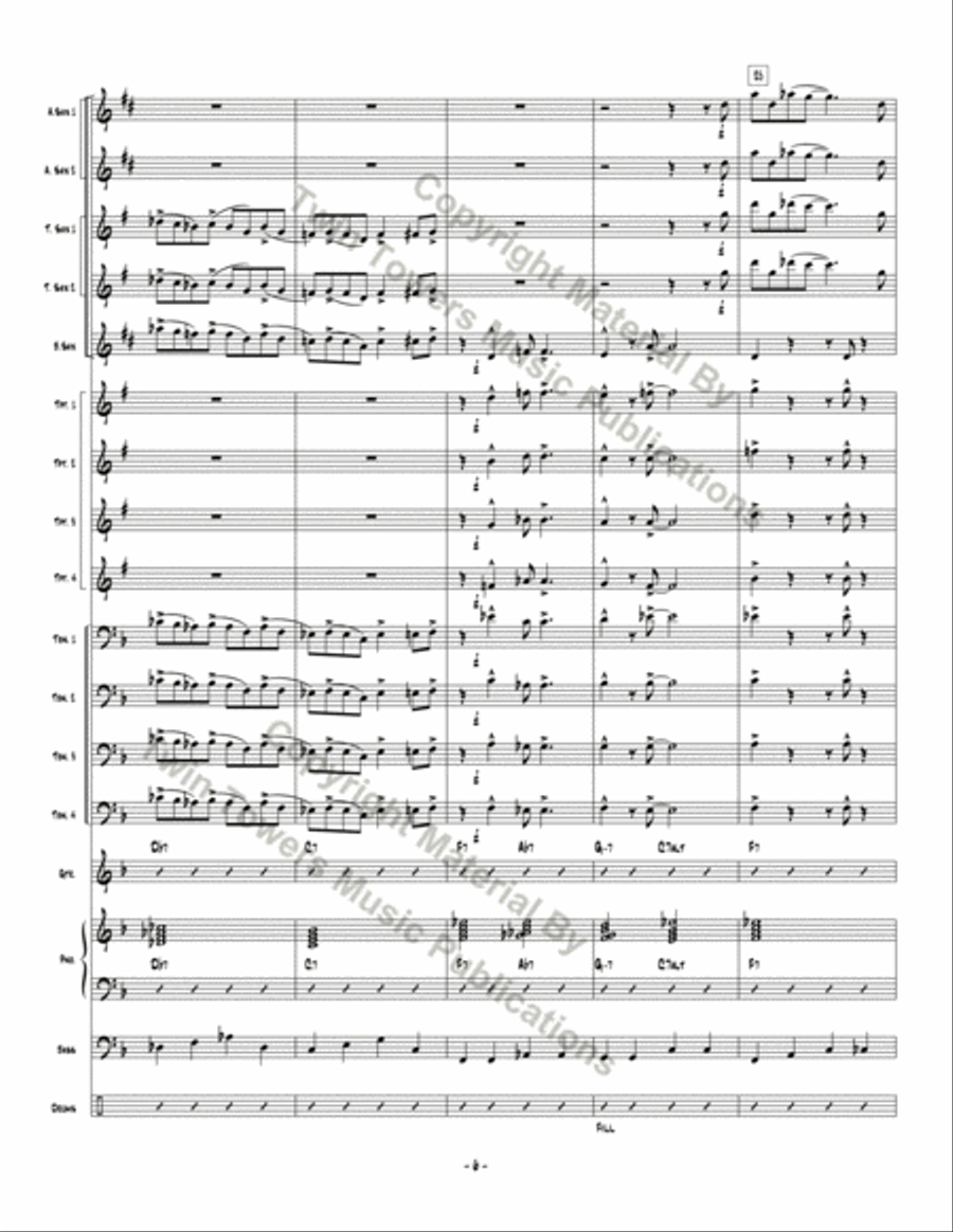 Don't Be Hatin' Don't Be Hatin' Jazz Ensemble scores gallery preview page 7