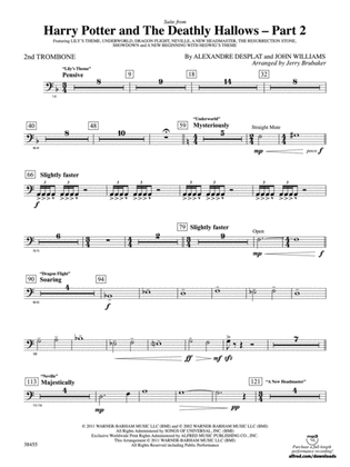 Harry Potter and the Deathly Hallows, Part 2, Suite from: 2nd Trombone