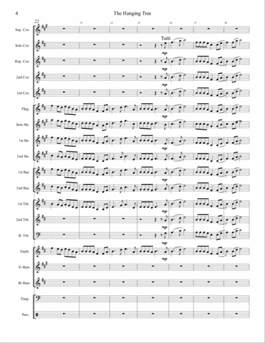 The Hanging Tree Brass Band scores gallery preview page 5