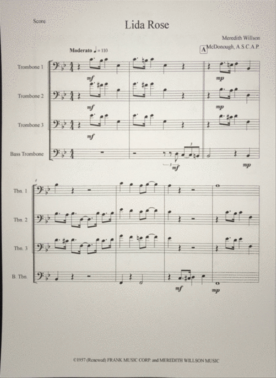Lida Rose Brass Ensemble scores gallery preview page 2