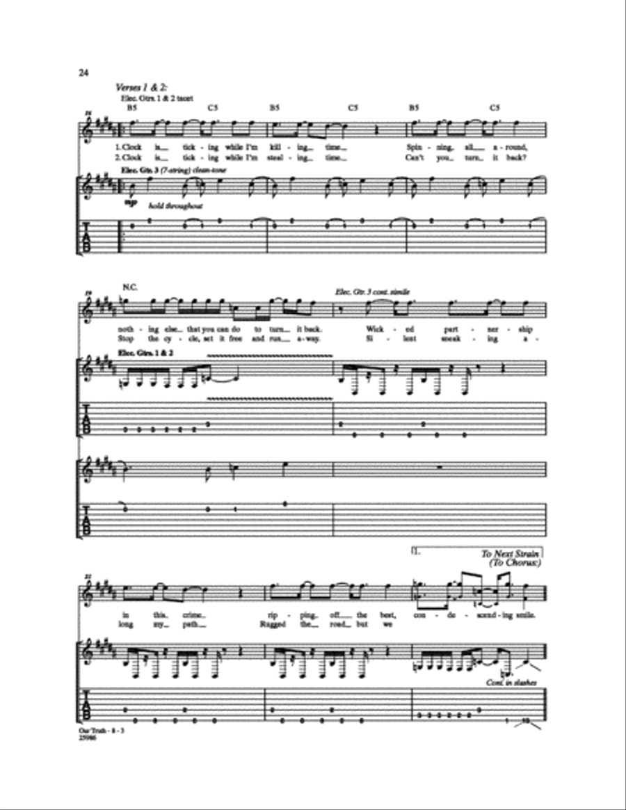 Our Truth Electric Guitar scores gallery preview page 3