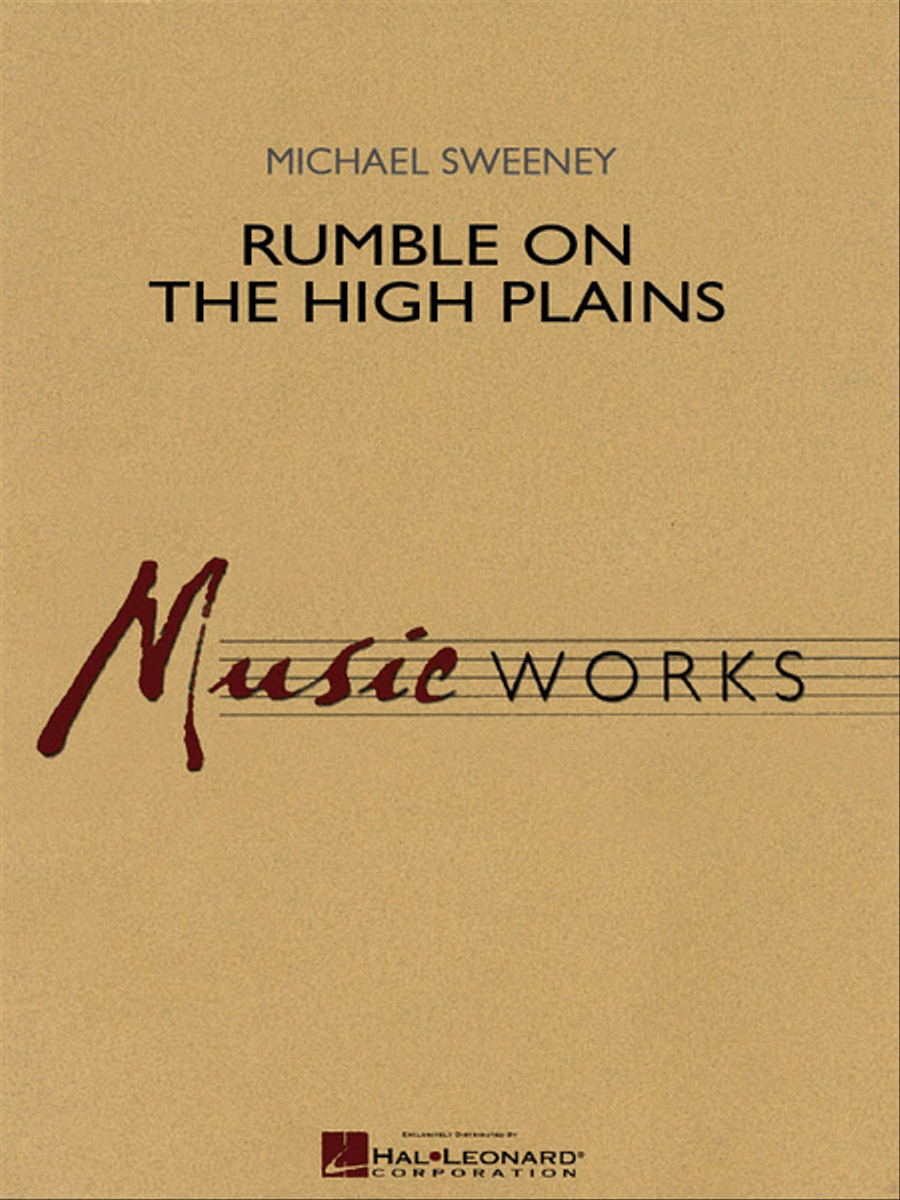 Rumble on the High Plains Concert Band scores gallery preview page 1