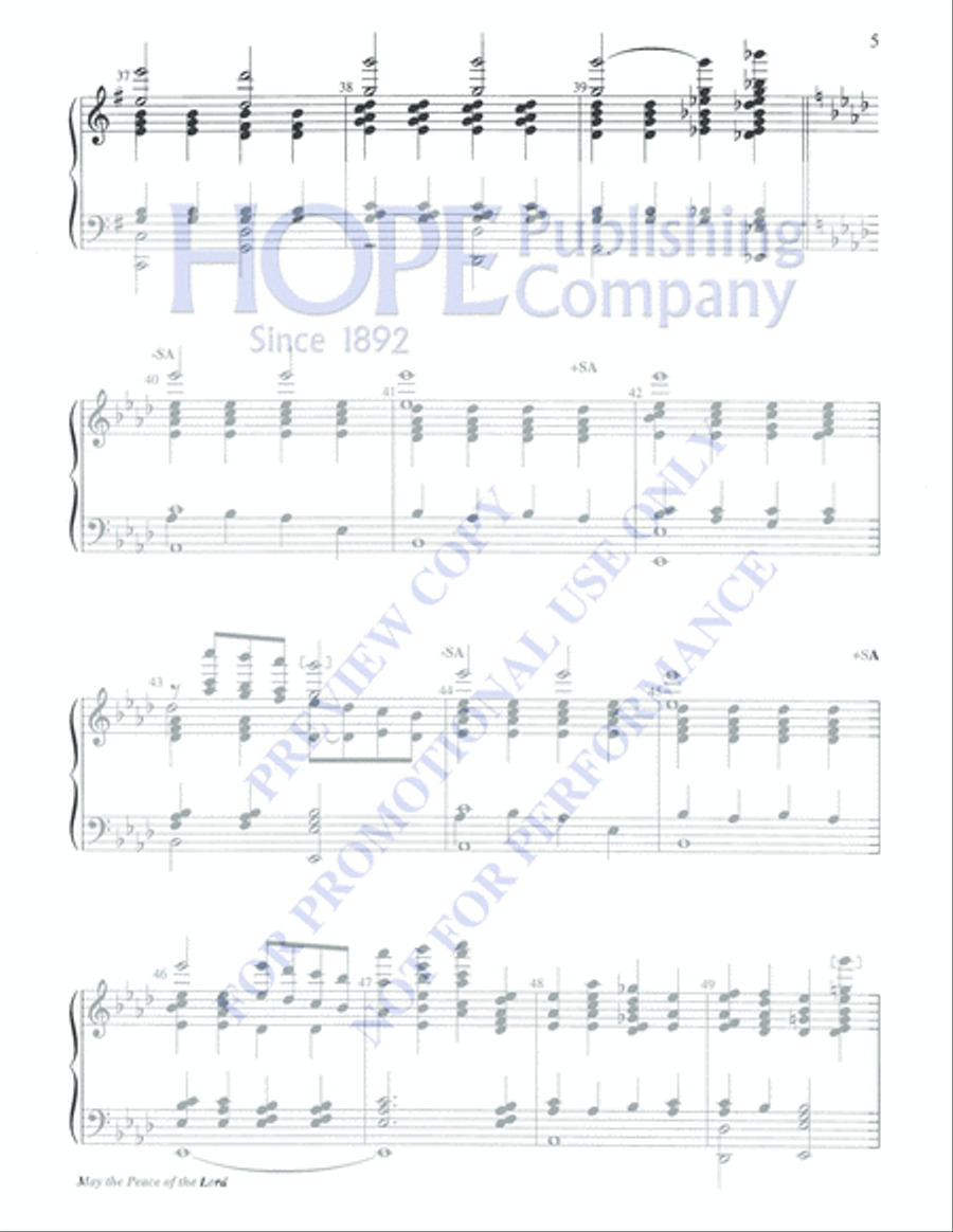 May the Peace of the Lord 5-Octaves scores gallery preview page 5