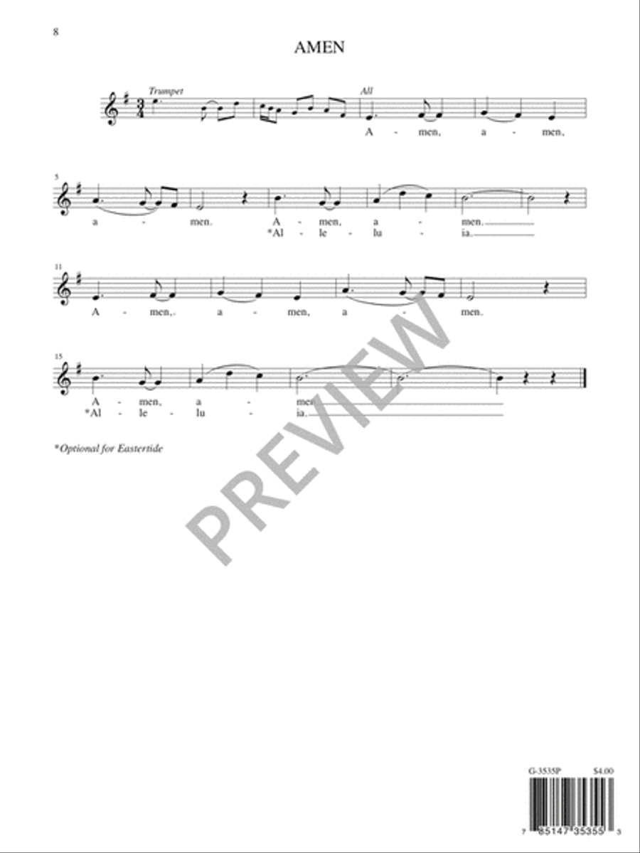 A Mass of Life - Presider edition Trombone scores gallery preview page 10