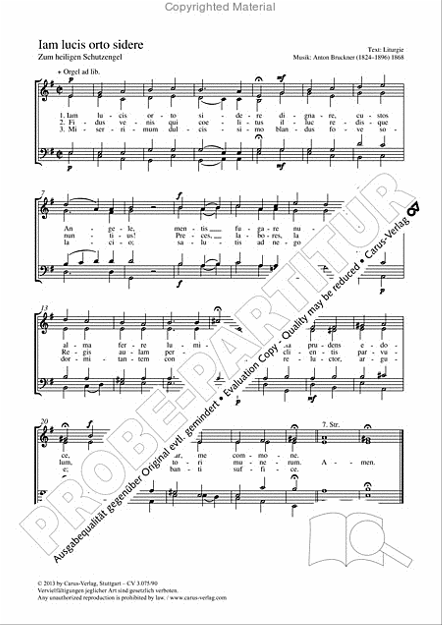 Iam lucis orto sidere 4-Part scores gallery preview page 2