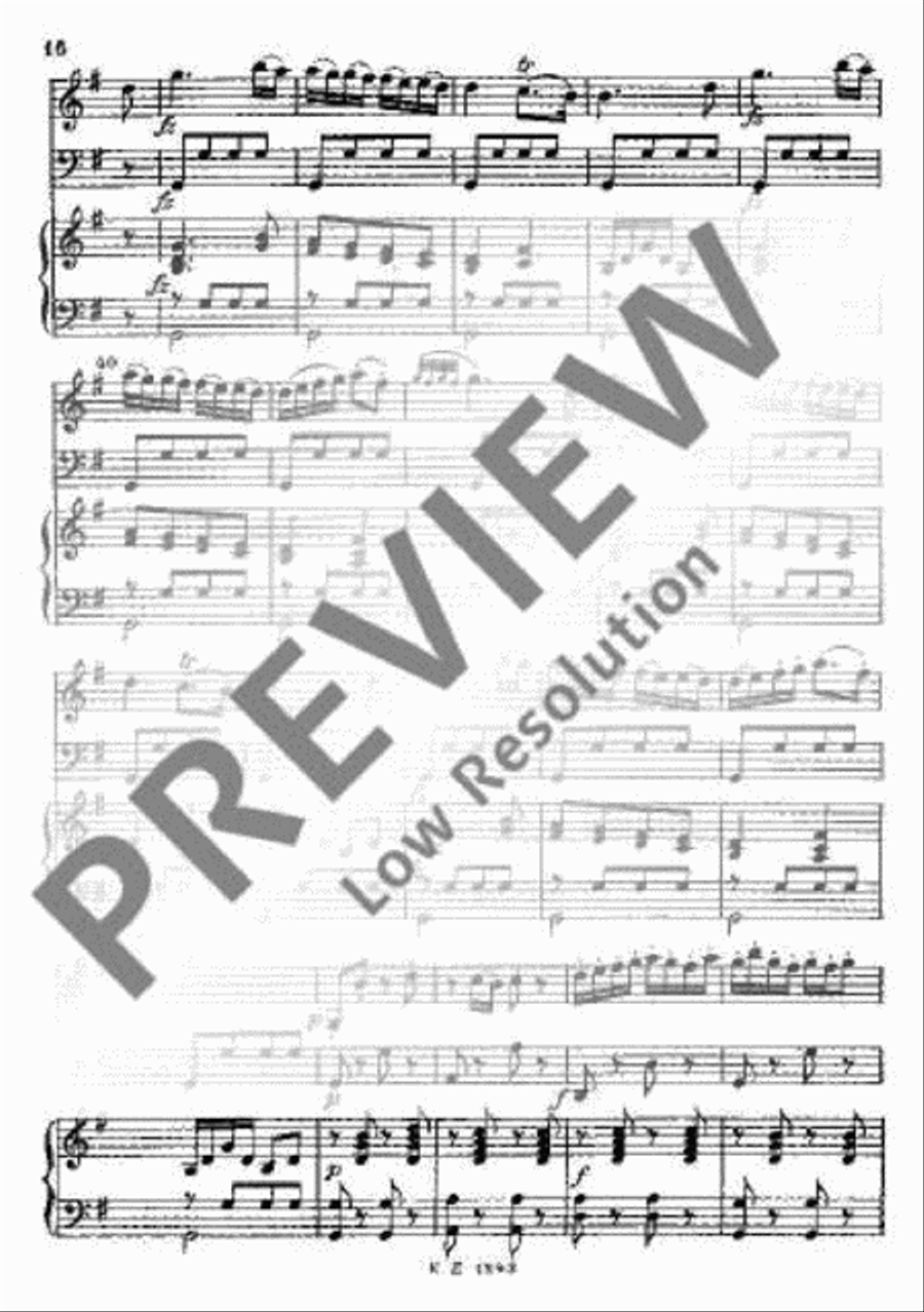 Piano Trio G major Piano Trio scores gallery preview page 19