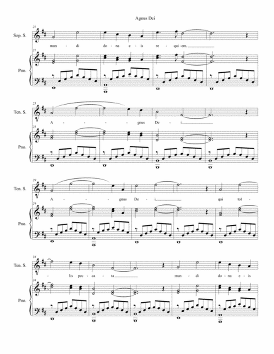 Agnus Dei (from "Requiem Mass" - Piano/Vocal Score) image number null
