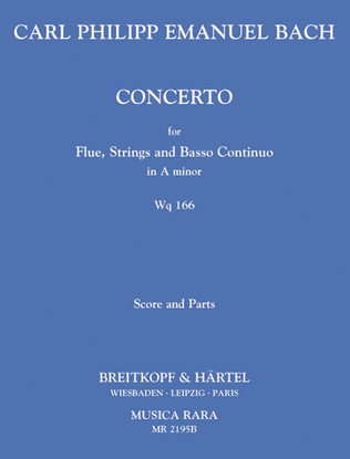 Flute Concerto in A minor Wq 166