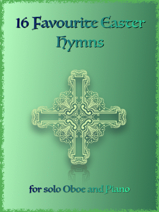 Book cover for 16 Favourite Easter Hymns for Solo Oboe and Piano