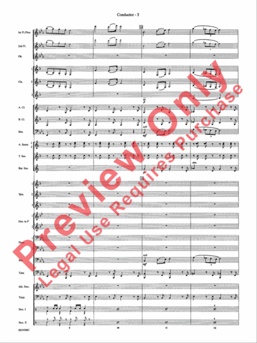 Procession of the Sardar (from Caucasian Sketches) Concert Band scores gallery preview page 6