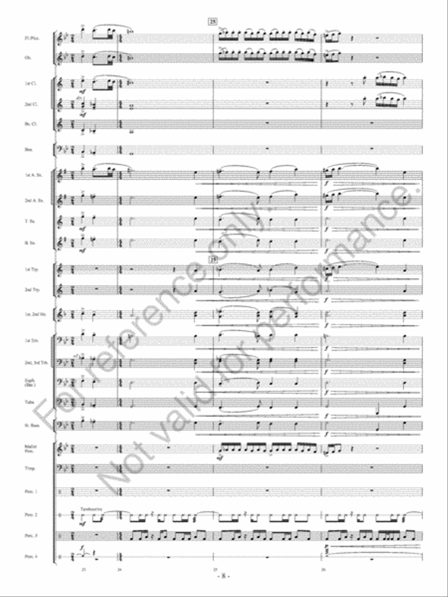 The Ocean Of Fire The Ocean Of Fire Concert Band scores gallery preview page 9