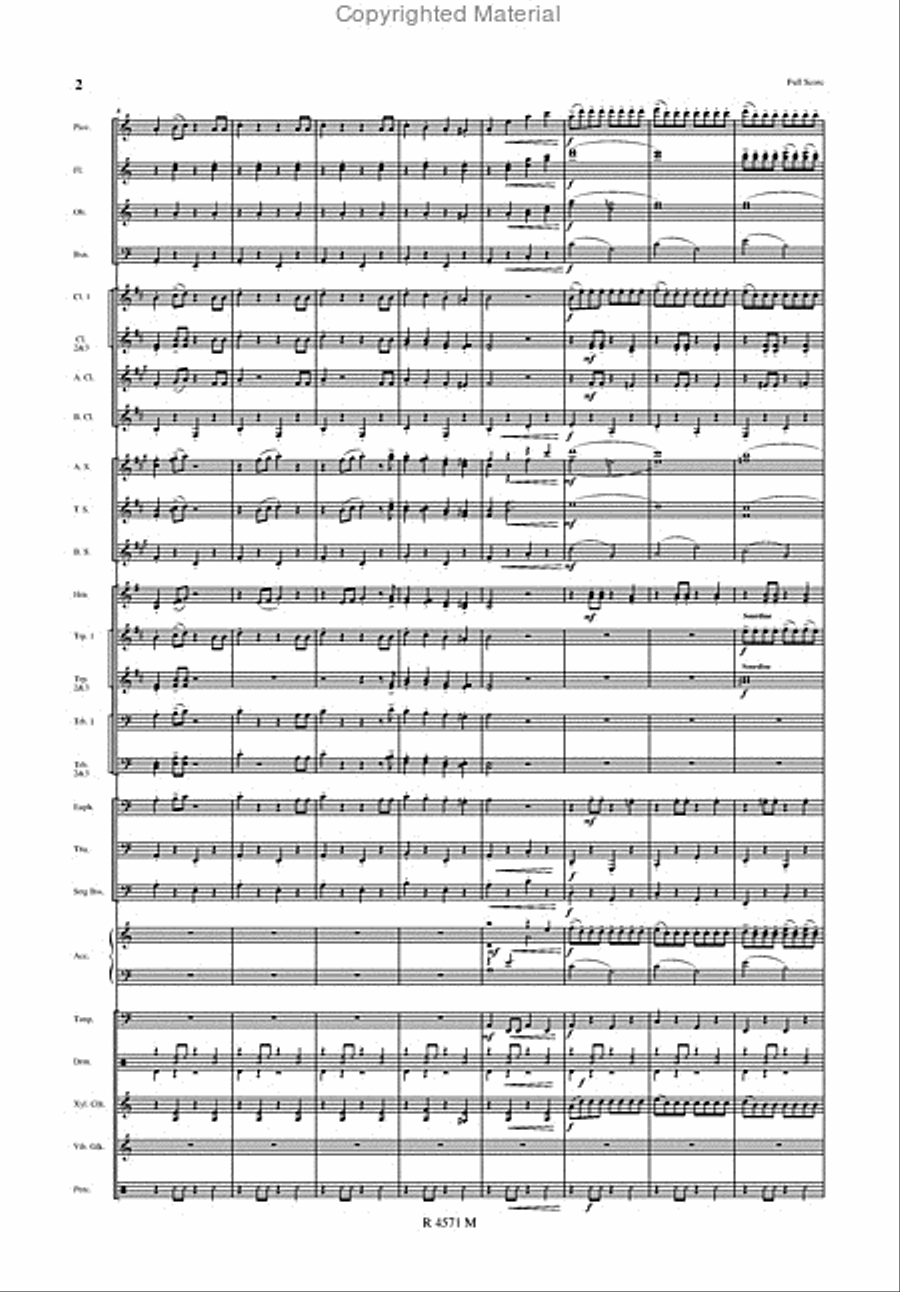 Yiddish Suite Accordeon Ad Lib. Concert Band scores gallery preview page 3