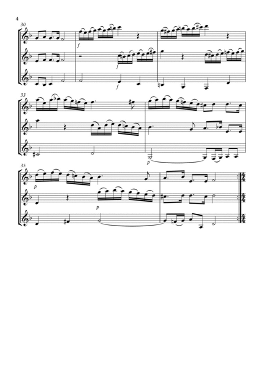 Sonata No.8 Clarinet Trio scores gallery preview page 4