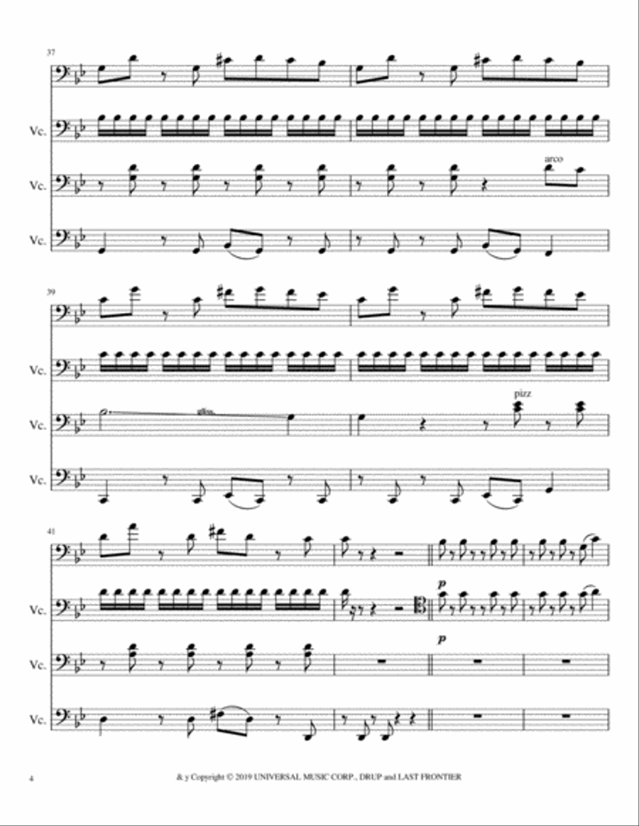 Bad Guy Small Ensemble scores gallery preview page 4