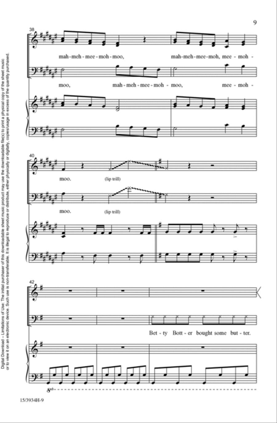 The Warm Up Song 3-Part scores gallery preview page 9