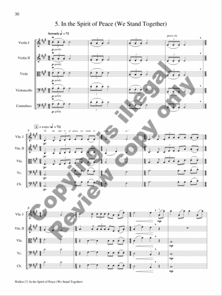 The Dove and Other Songs of Peace (Complete Set) String Orchestra scores gallery preview page 12