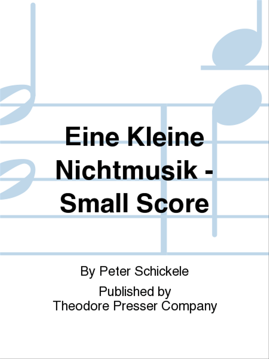 Eine Kleine Nichtmusik - Small Score Orchestra scores gallery preview page 1
