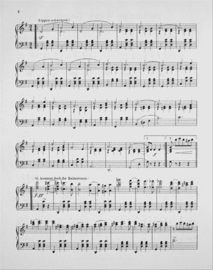 The Merry Widow (Die Lustige Witwe). Waltz Piano Solo scores gallery preview page 3