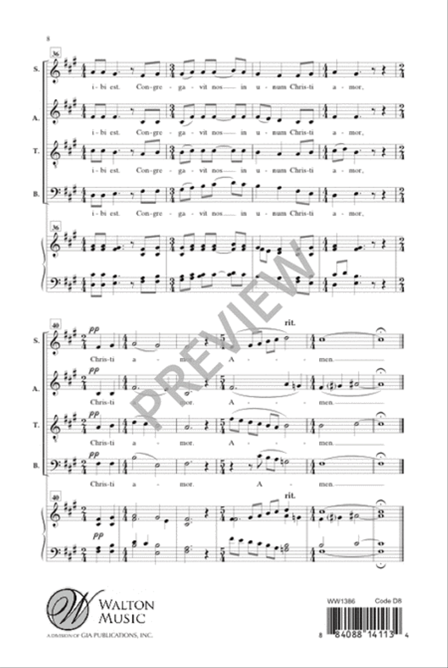 Ubi Caritas (SATB) image number null