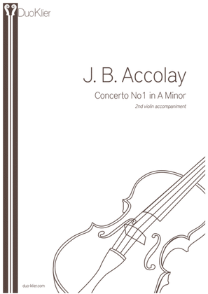 Accolay - Violin Concertoin A minor, 2nd violin accompaniment