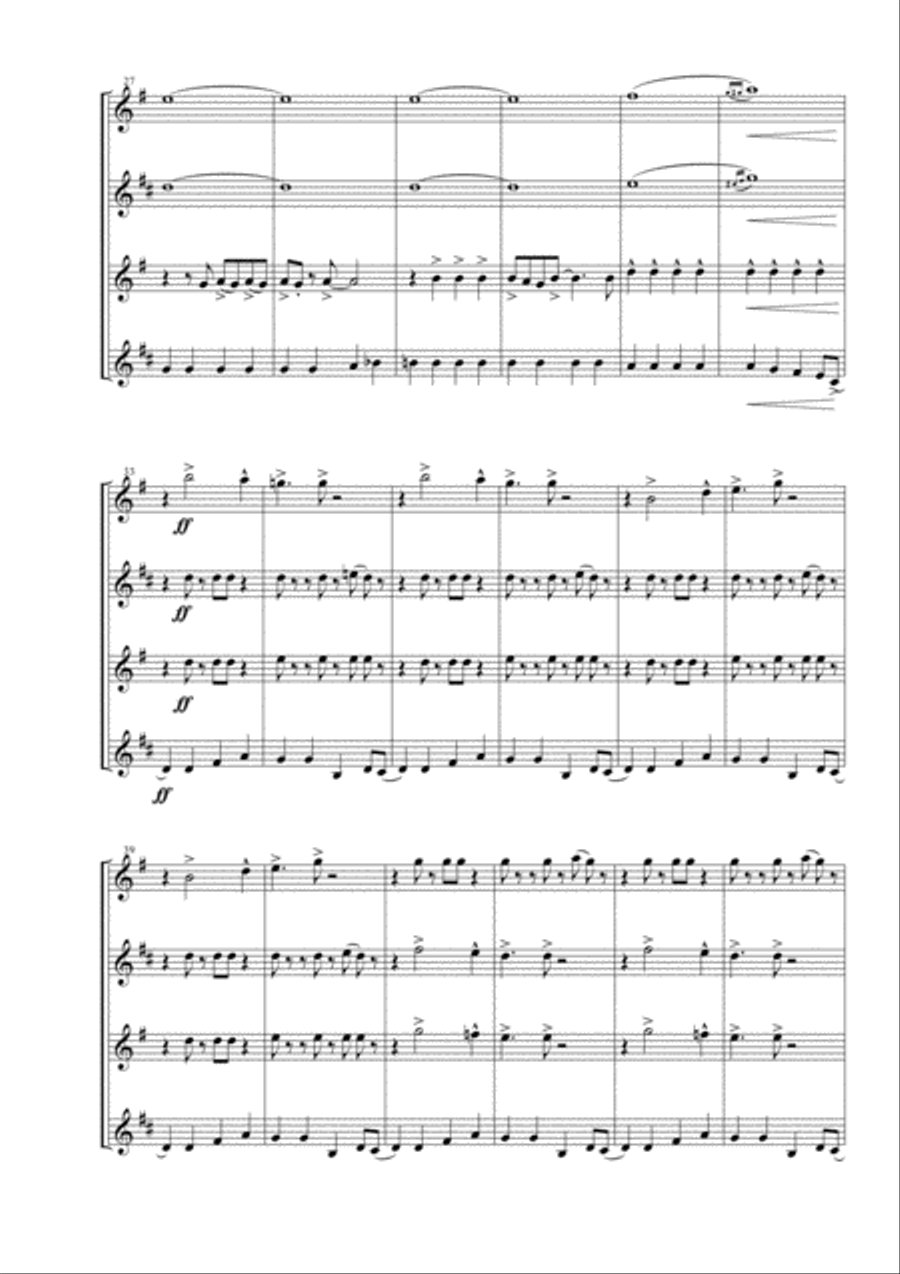 Everybody Needs Somebody To Love Woodwind Quartet scores gallery preview page 5