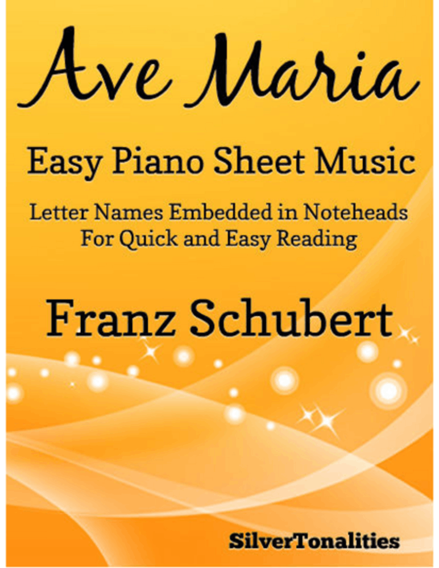 Ave Maria Easy Piano Sheet Music Easy Piano scores gallery preview page 1