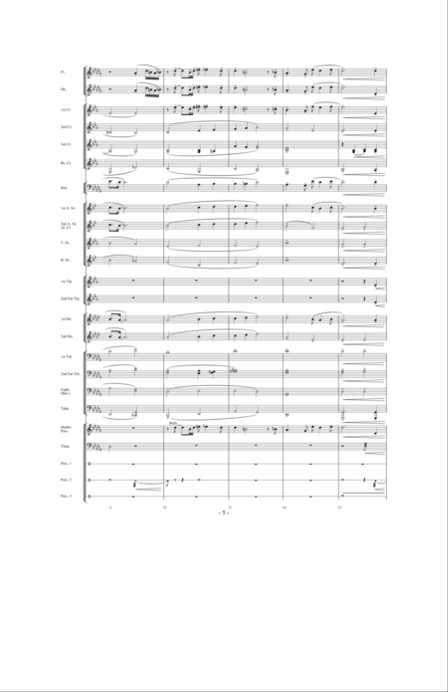 A Quiet Journey Home Concert Band scores gallery preview page 4