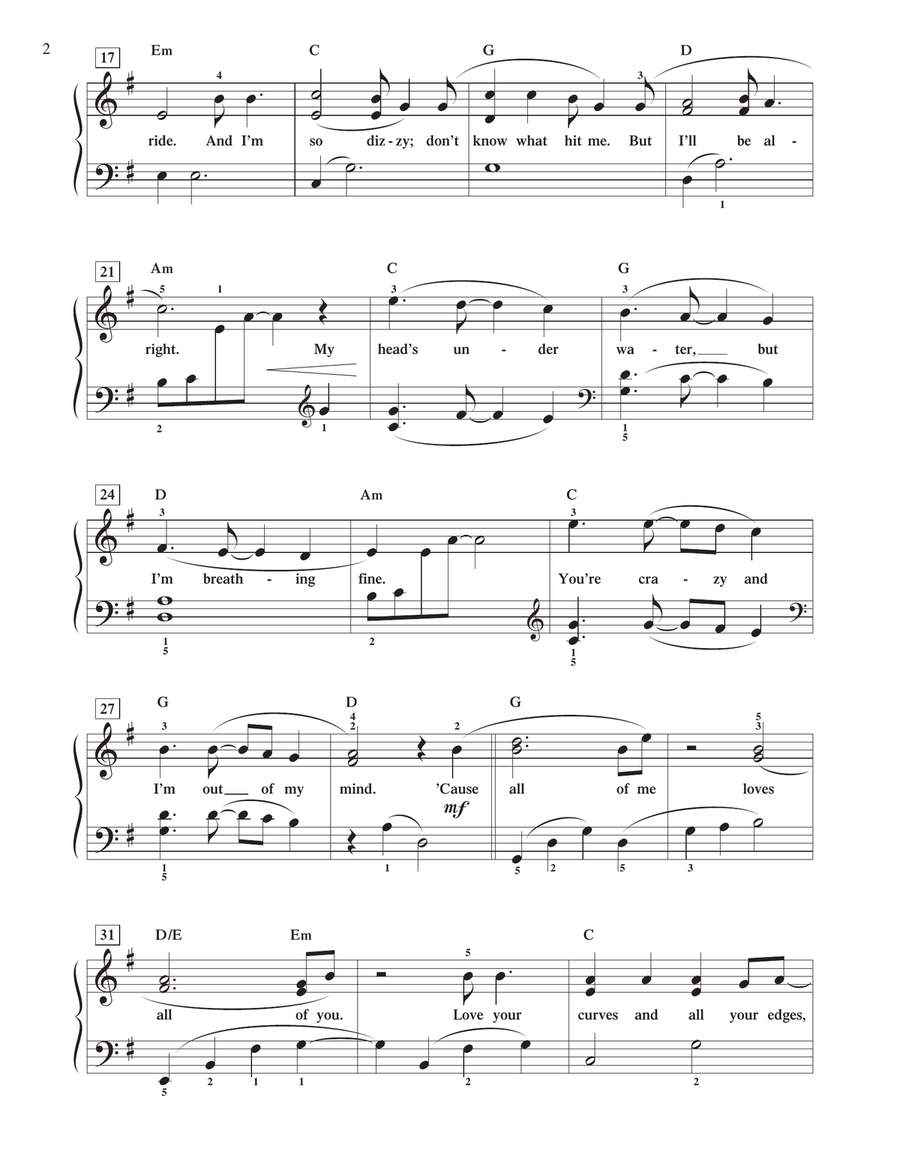 All of Me Piano Method scores gallery preview page 2