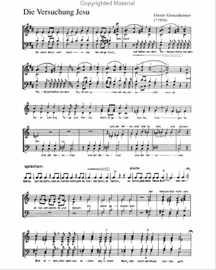 Die Versuchung Jesu SSATB scores gallery preview page 2