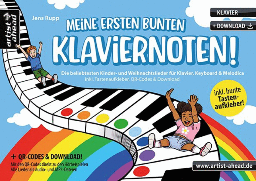 Meine ersten bunten Klaviernoten! Piano scores gallery preview page 1